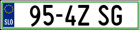 Trailer License Plate